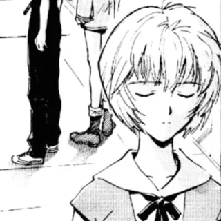 😌 Rei Ayanami Neon Genesis Evangelion Anime, Personnage, Fille, Manga, Evangelion, Rei Ayanami telegram sticker
