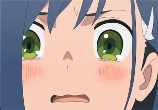 😳 Anime, Visage, Expression, Gros plan telegram sticker