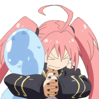 😡 Milim Nava That Time I Got Reincarnated as a Slime anime, Milim Nava, Tensei Slime, lindo, dibujos animados whatsapp sticker