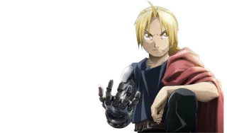 😏 Edward Elric Fullmetal Alchemist Anime, Fullmetal Alchemist, Edward Elric, Automail, Karakter, Manga telegram sticker