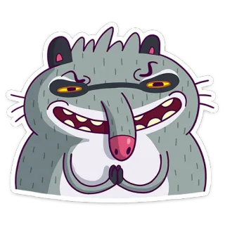 Полоскун Бублик :: @stickroom whatsapp stickers