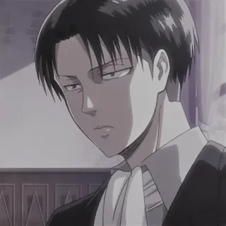 ⛓ Levi Ackerman Attack on Titan anime, Levi, Attack on Titan, manga, character telegram sticker