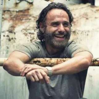 😂 Rick Grimes The Walking Dead Rick Grimes, The Walking Dead, AMC, Zombie, Post-apocalyptic telegram sticker