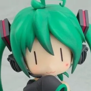 😅 Hatsune Miku Anime, Chibi, Vocaloid, Fofo, Kawaii, Mangá, Figura, Boneca whatsapp sticker