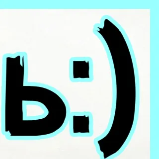 🥰 b:) Emoticon, b, Smiley, Expressão digital whatsapp sticker