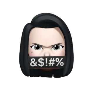 ☠️ &$!#*% disensor, vulgar, marah, emoji, umpatan, simbol, makian whatsapp sticker