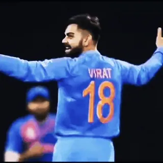 😏 Virat Kohli VIRAT Virat Kohli, Kricket, Indien, Sport, Spieler telegram sticker