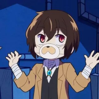 ☕️ Osamu Dazai Bungou Stray Dogs Аниме, Манга, Персонаж, Дазай, Bungou Stray Dogs telegram sticker