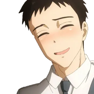 🤤 Anime, Pria, Senyum, Kartun, Karakter telegram sticker
