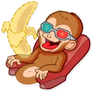 Mona Monkey telegram stickers