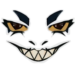 😬 tenebroso, monstruo, cara, malvado, dientes, aterrador telegram sticker