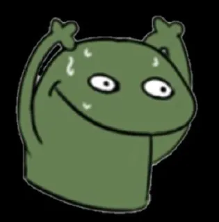 🍫 小水滴, 卡通, 搞笑, 表情包, 角色, 绿色 telegram sticker