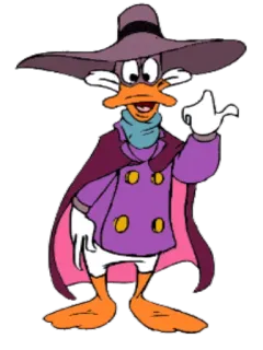👉 Darkwing Duck Darkwing Duck, Dessin animé, Canard, Super-héros, Animation, Disney whatsapp sticker