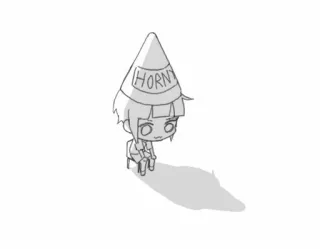 🍆 HORNY Anime, Personaje, Dibujo animado, Humor whatsapp sticker