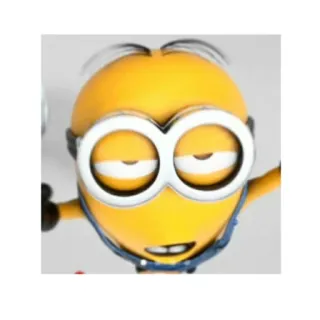 😒 Minion Despicable Me Minion, Dessin animé, Jaune, Personnage, Drôle, Idiot telegram sticker