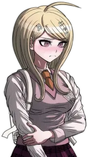 🙁 Kaede Akamatsu Danganronpa V3: Killing Harmony Anime, Gra wideo, Postać, Kobieta, Kaede Akamatsu, Danganronpa whatsapp sticker