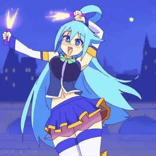 🥳 Aqua KonoSuba telegram sticker