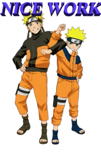 👏 Naruto NICE WORK Naruto, Anime, Manga, Karakter, Kerja bagus telegram sticker