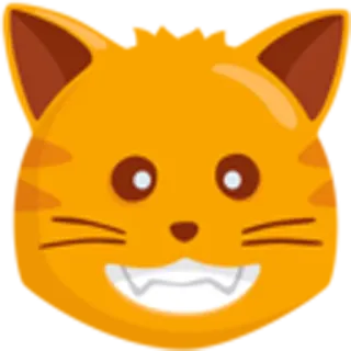 😺 кот, животное, стикер, мультфильм, котенок, зубы, смешной telegram sticker