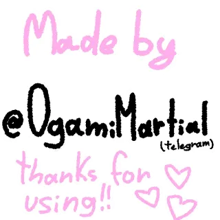 🖇️ Made by @OgamiMartial (telegram) thanks for using!! Telegram, Mídias sociais, Rosa, Corações, Assinatura whatsapp sticker