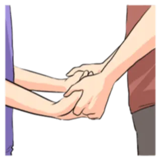 ❤ Hände, Händchen halten, Liebe, Romantik, Zuneigung, Beziehung whatsapp sticker