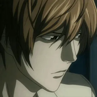 ⚖ Light Yagami Death Note Anime, Manga, Death Note, Light, Yagami telegram sticker