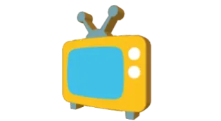 📺 tv, television, vintage, retro, cartoon, media telegram sticker