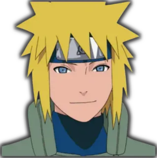 ☺️ Minato Namikaze Naruto Minato, Naruto, Anime, Personaje, Ninja, Pelo Amarillo, Ojos Azules telegram sticker