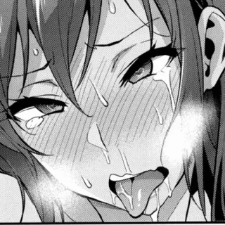 🤤 anime, manga, ecchi, sweat, tongue telegram sticker