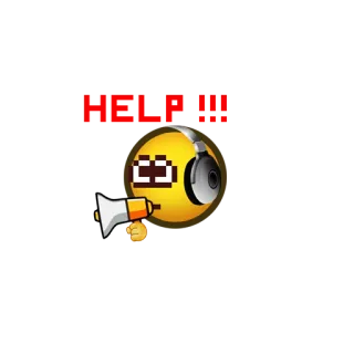 📢 Эмодзи, Мегафон, Наушники, Стикер telegram sticker