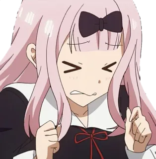 😖 Chika Fujiwara Kaguya-sama: Love Is War 动漫, 卡通, Chika, 藤原, 辉夜大小姐想让我告白, 恋爱战争 telegram sticker