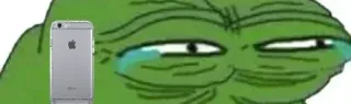 😂 Pepe the Frog Pepe, Rana, Meme, Llorando, Triste, Meme de Internet whatsapp sticker