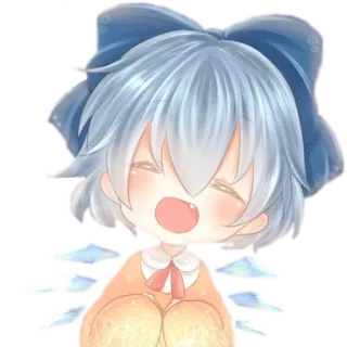 😊 Anime, Chibi, Niedlich, Lächelnd, Charakter, Illustration telegram sticker