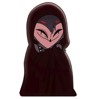 ☺️ Stolas Helluva Boss burung hantu, kartun, iblis, neraka, Stolas telegram sticker