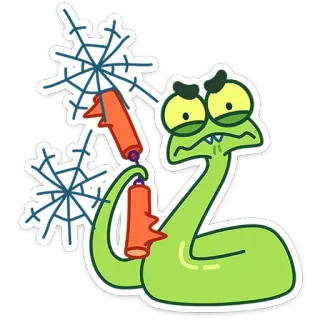 Змеюк от @TgSticker telegram stickers