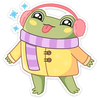 Зимний Хоппер | @Premium_Emojis_Telegram whatsapp stickers