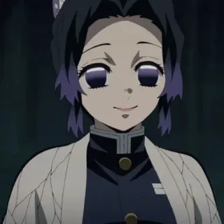 🦋 Shinobu Kocho Demon Slayer Аниме, Персонаж, Шинобу Кочо, Demon Slayer, Манга, Японская анимация whatsapp sticker