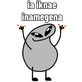 👽 ia iknae
inamegena abstrait, personnage, drôle, mème, alien, créature whatsapp sticker