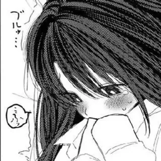 ⚪️ ブル… anime, manga, cartoon, girl, crying telegram sticker