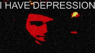 😕 I HAVE DEPRESSION depresja, zdrowie psychiczne, smutny, emocje, uczucie telegram sticker