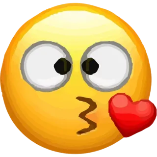 😘 Emoji, Kuss, Herz, Liebe, Zuneigung whatsapp sticker