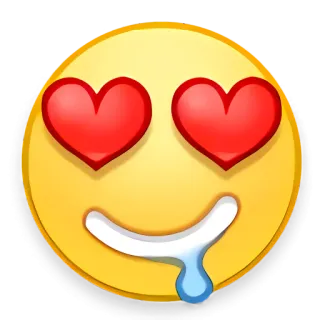 🦇 emoji, amour, coeurs, bave, affection telegram sticker