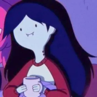 ☺️ Marceline Adventure Time cartoon, vampier, animatie, kawaii, Adventure Time, Marceline telegram sticker