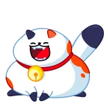 😂 cat, animal, cute, sticker, cartoon, kawaii telegram sticker