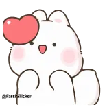 😘 cute, bear, heart, cartoon, animal whatsapp sticker