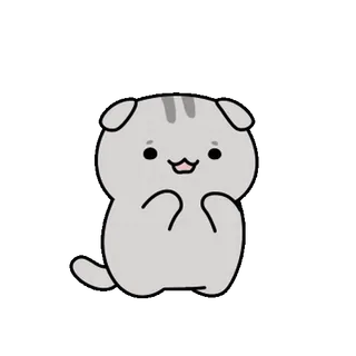 💬 gato, lindo, animal, gatito, kawaii, dibujo animado telegram sticker