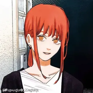 🔮 @Fushiguro_Megumi Anime, Manga, Retrato, Pelo rojo, Personaje, Chica telegram sticker