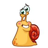 😊 Schnecke, Cartoon, Tier, süß, lustig telegram sticker