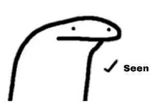 😐 Seen seen, meme, internet telegram sticker