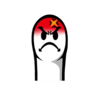 😡 wütend, Emoji, verärgert, frustriert whatsapp sticker
